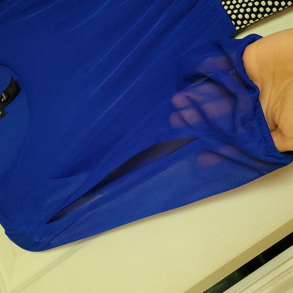 Women's Blue Fitted Dress size 6 - Picture 3 of 11